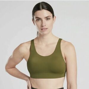 Athleta Advance Sprint Bra Arboretum Olive Green SIZE 34DD